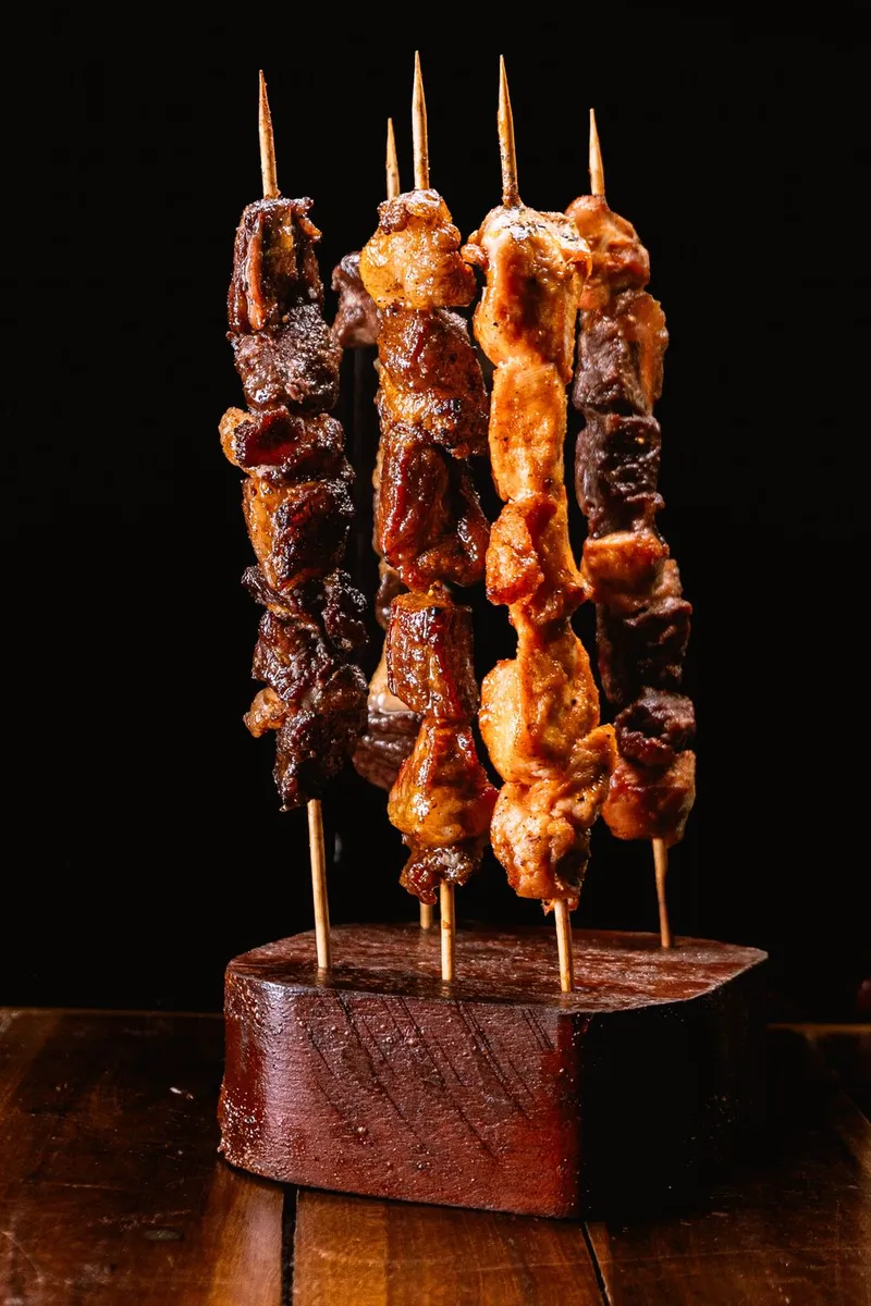 Grilled kabab skewers